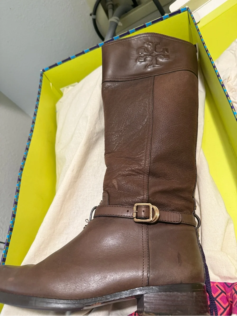 Tory Burch Brown Chocolate Riding Boots